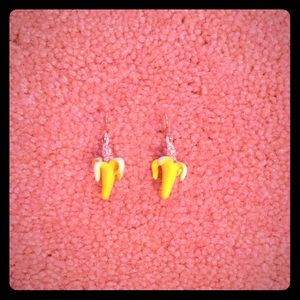 banana earrings